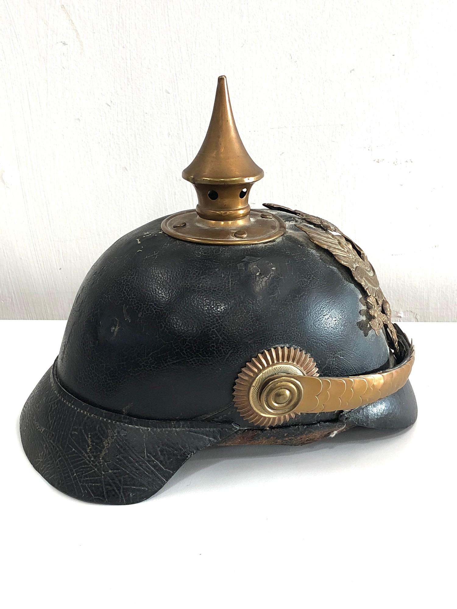 WW1 German original pickelhaube helmet - Bild 4 aus 5