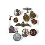 12 military lapel sweetheart brooches