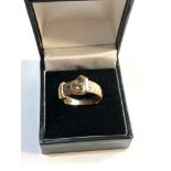 Vintage 9ct gold buckle ring London gold hallmarks weight 7.2g