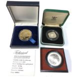 3 boxed silver proof coins includes 181 guernsey one pound canada 1976 5 dollars sterling silver and