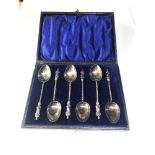 Boxed silver apostle spoons
