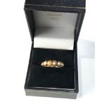 Victorian 15ct gold pearl ring weight 1.9g