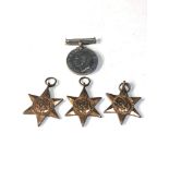 4 ww2 medals inc africa and italy star