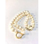 14ct clasp pearl necklace