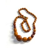 Amber type necklace weight 30g