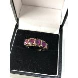 Antique gold ametyst mourning ring inscribed 1803 to 187- weight 2.4g