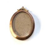 Antique 9ct gold picture pendant measures approx 5.1cm by 3.5cm weight 10.8g
