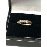 Antique 18ct gold Diamond ring weight 3.2g