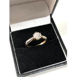 18ct gold diamond cluster ring .25ct diamond weight 2.9g