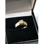 18ct gold diamond solitaire ring weight 3.2g