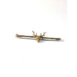 9ct gold stag pin