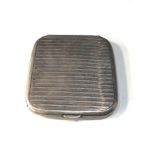 Antique silver cigarette case weight 90g