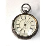 Large antique centre second chronograph pocket watch spares parts or repair