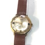 Vintage gents Smiths 17 jewel wristwatch the watch is ticking but no warranty is given glass