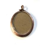 Large Antique 9ct gold picture pendant measures approx 6.3cm by 4.0cm weight 14.4g