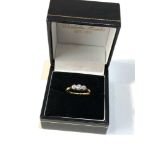 18ct gold diamond trilogy ring