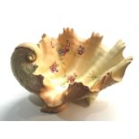 Royal Worcester blush ivory shell bowl measures approx 7ins by 8ins height 4ins in good condition