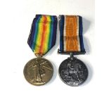 ww1 medal pair to t.356404 driver w.cave a.s.c