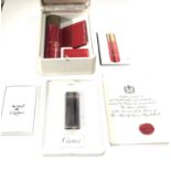 limited edition cartier silver jubilee lighter box and paperwork