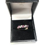 9ct gold ruby diamond ring ring 2.6g