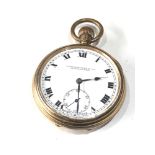 Antique gold plated open face pocket watch J.Hargreaves & sons Liverpool working order but no