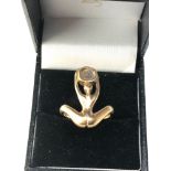 unusual 9ct gold lady ring 7.2 g