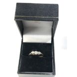 Vintage 18ct gold diamond ring weight 2.3g