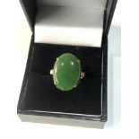 18ct gold jade ring