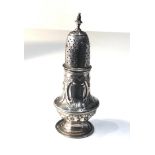 Early antique Georgian silver pepper London silver hallmarks measures approx height 13cm weight 86g