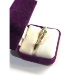 18ct white gold emerald solitaire ring approx weight 5g ring size approx n