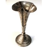 Persian silver flower vase height 14cm weight 76g