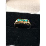 9ct gold and turquoise ring 1.7g