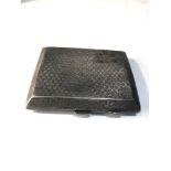 Silver cigarette case weight 90g