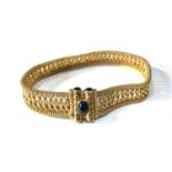 9ct gold fancy link bracelet 16.5g