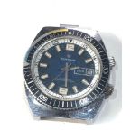 Vintage gents Newmark divers wristwatch 17 jewel will tick when shaken but stops no warranty is