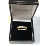 18ct gold diamond half eternity ring weight 3.2g