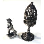 2 antique dutch silver miniatures