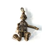 9ct gold clown pendant 5g