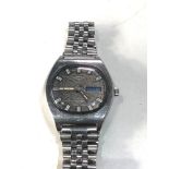 Vintage gents Rotary automatic 21 jewel wristwatch watch is ticking but no warranty is given glass