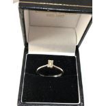 9ct gold baguette diamond ring 2.5g