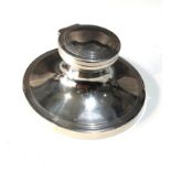 Antique silver inkwell