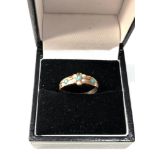 15ct gold turquoise and pearl ring missing seedpearl weight 2g