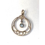 Antique 9ct gold pendant