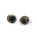 14ct gold operculum earrings weight 10.8g