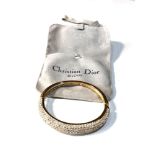 Christian Dior stone set bangle in good condition