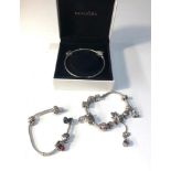 3 silver pandora bracelets