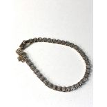 9ct gold diamond bracelet weight 6.8g