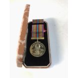 Suez Canal Medal In Original Fitted Box box worn