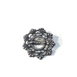 Vintage Norway silver David Andersen silver brooch measures approx 3.9cm dia in good condition