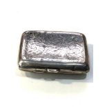 antique silver cigarette case 78g